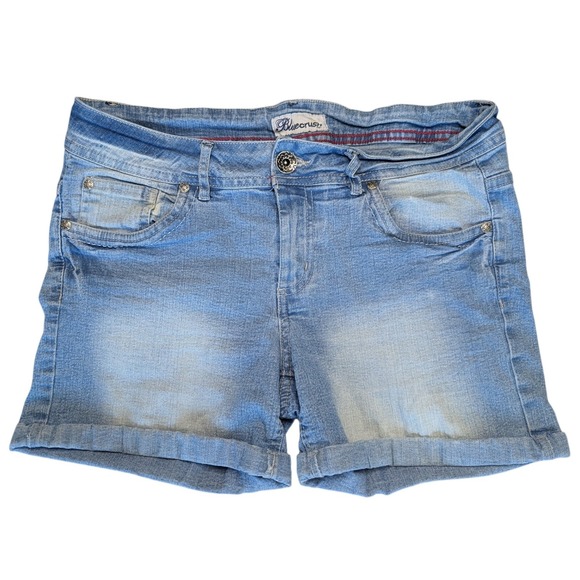 Bluecrush Pants - Bluecrush Sz 7 Light Blue Cotton Blend Denim Jean Shorts